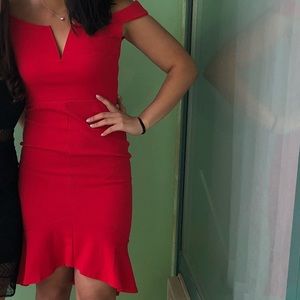Semi formal misguided red dress